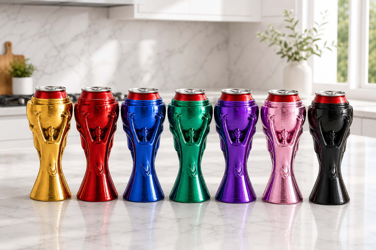 Copa Mundial en varios colores